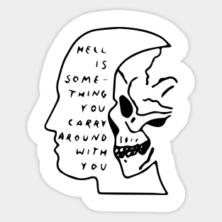 Skull Face Sticker